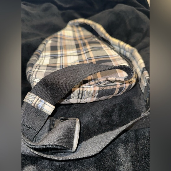 Vera Bradley Checkered Backpack - Black, Tan, Cream - Picture 5 of 16